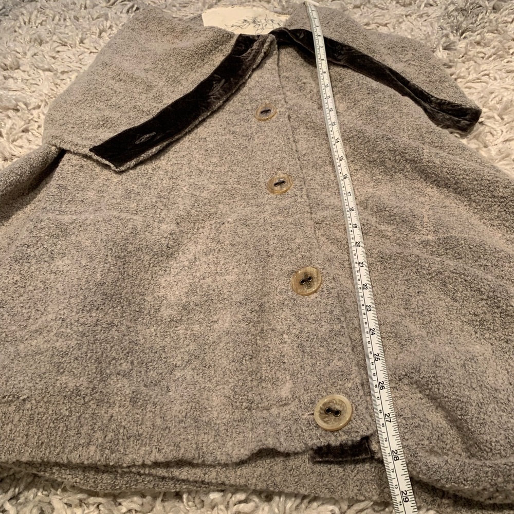 Anthropologie Angel of the North velveteen poncho - Picture 4 of 8